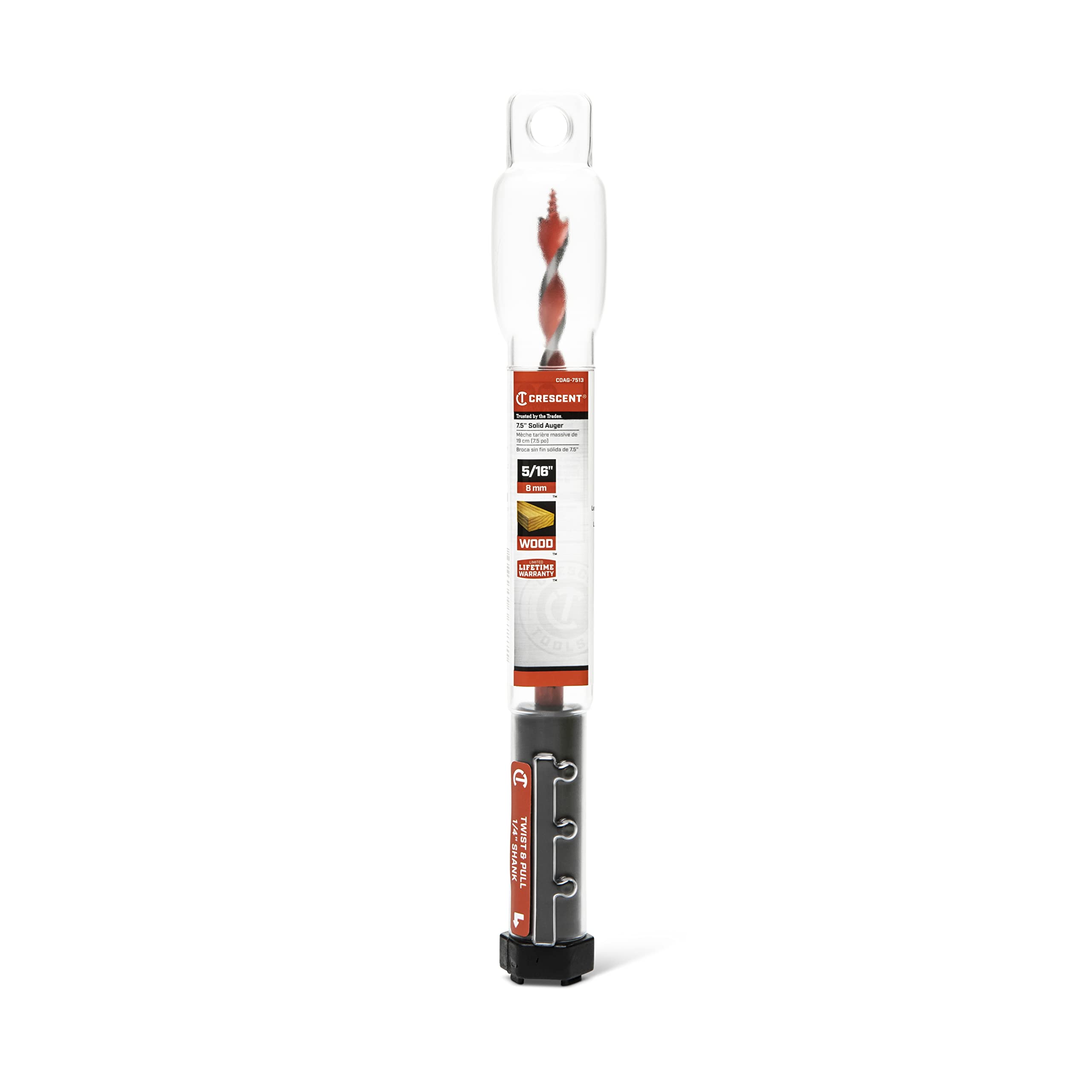 Crescent Solid Auger Drill Bit | 7.5" x 5/16" | CDAG-7513 - Image 6