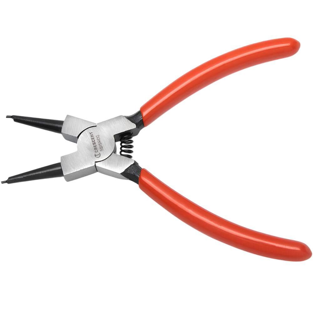 Crescent Straight Internal Snap Ring Pliers - Rings Installation & Removal Tool for Home Improvement, Repair & Mechanic Use - 5" - 5SISRDG
