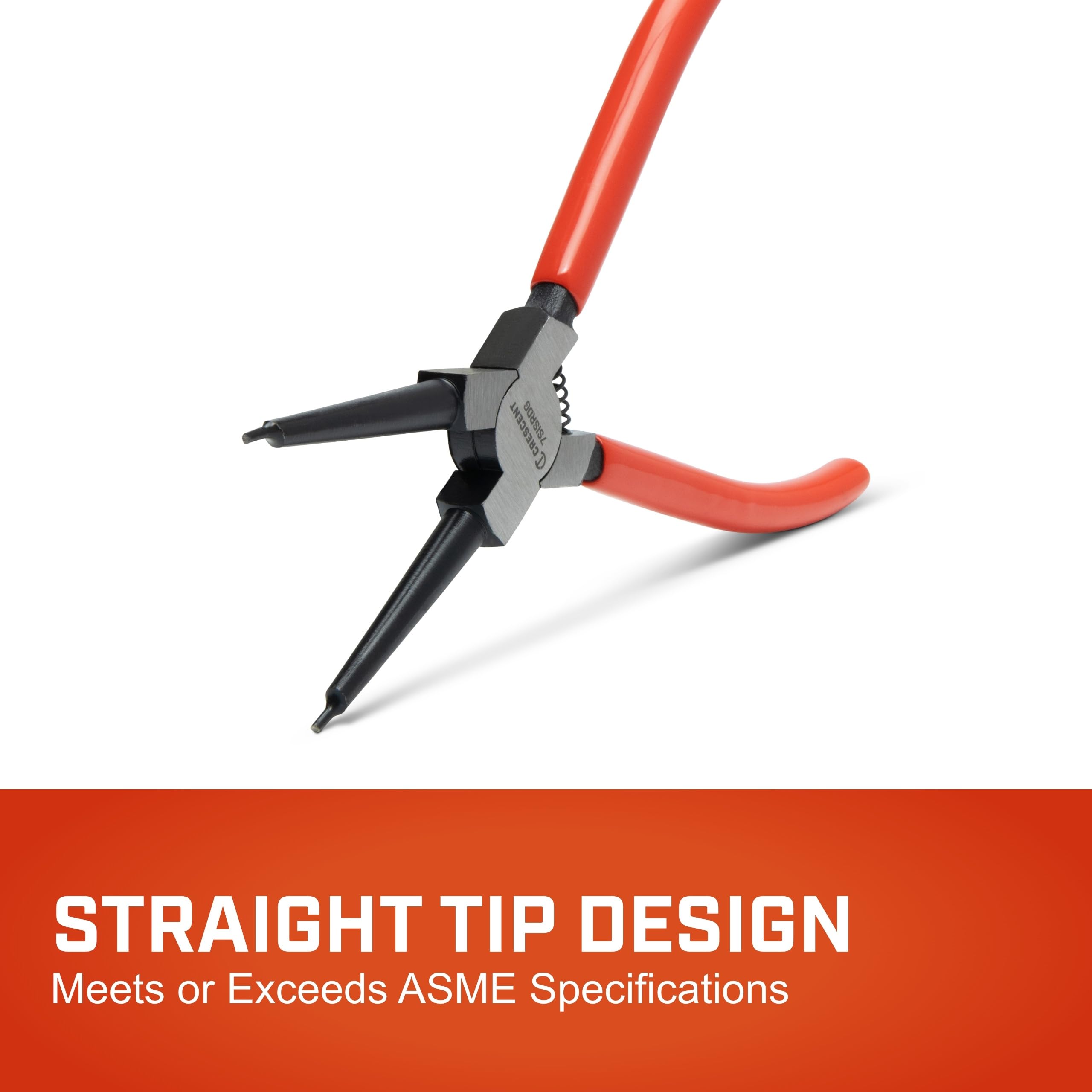 Crescent Straight Internal Snap Ring Pliers - Rings Installation & Removal Tool for Home Improvement, Repair & Mechanic Use - 7" - 7SISRDG - Image 2