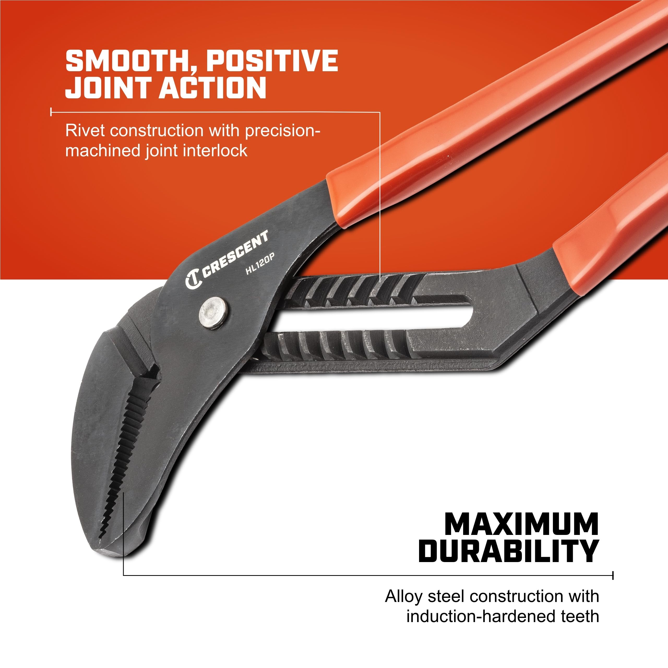 Crescent Tongue & Groove Plier - Straight Jaw 20 Inch - Image 3