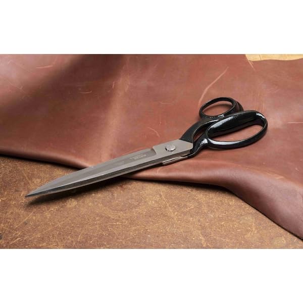 Crescent Wiss 12" Wide Blade Bent Handle Industrial Shears - Professional Heavy Duty Utility Scissors Tool for Sewing Fabric, Upholstery, Carpet & Drapery - W22W - Image 5