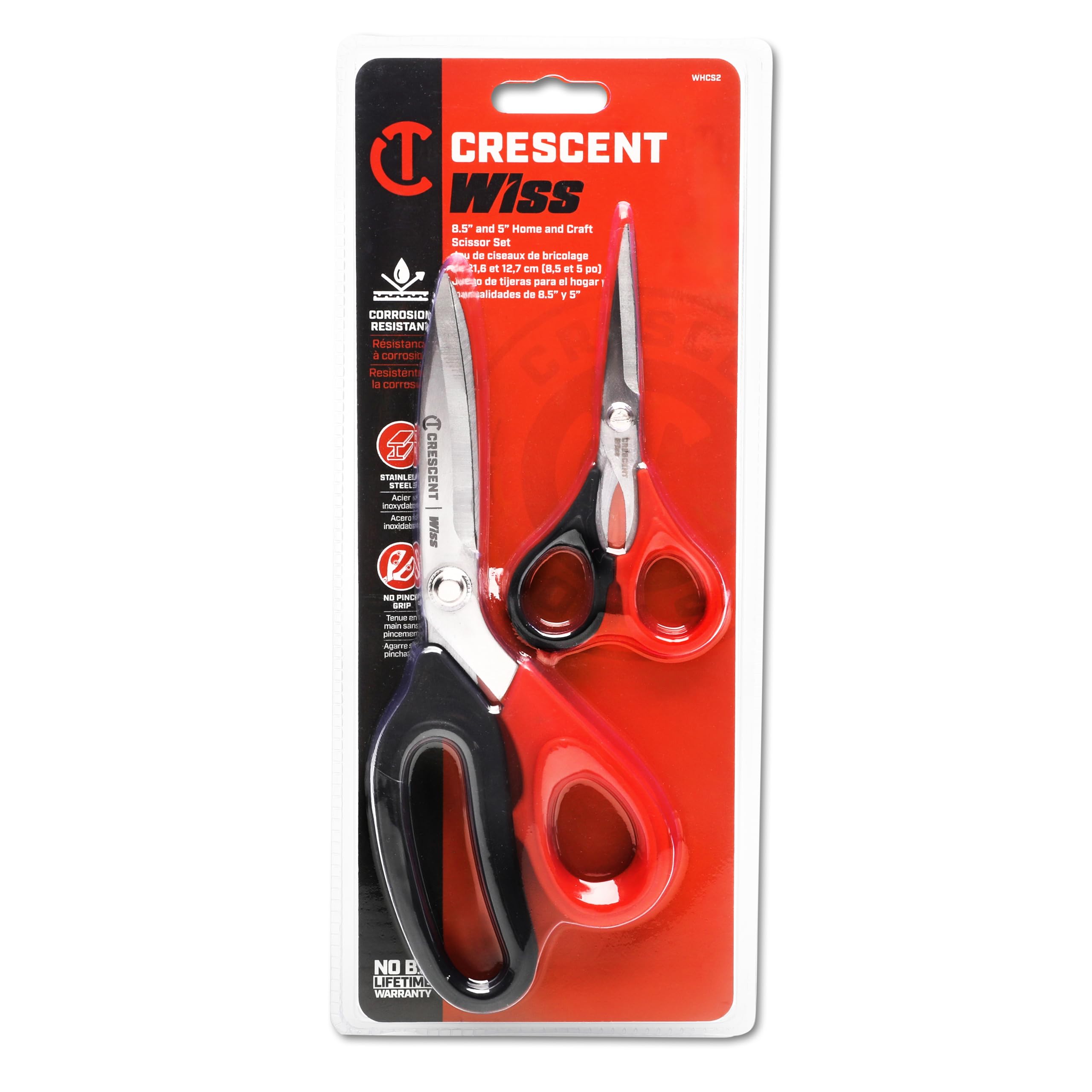 Crescent Wiss 2 Piece Home and Craft Scissor Set, 5-Inch and 8-1/2-Inch - WHCS2 - Image 4