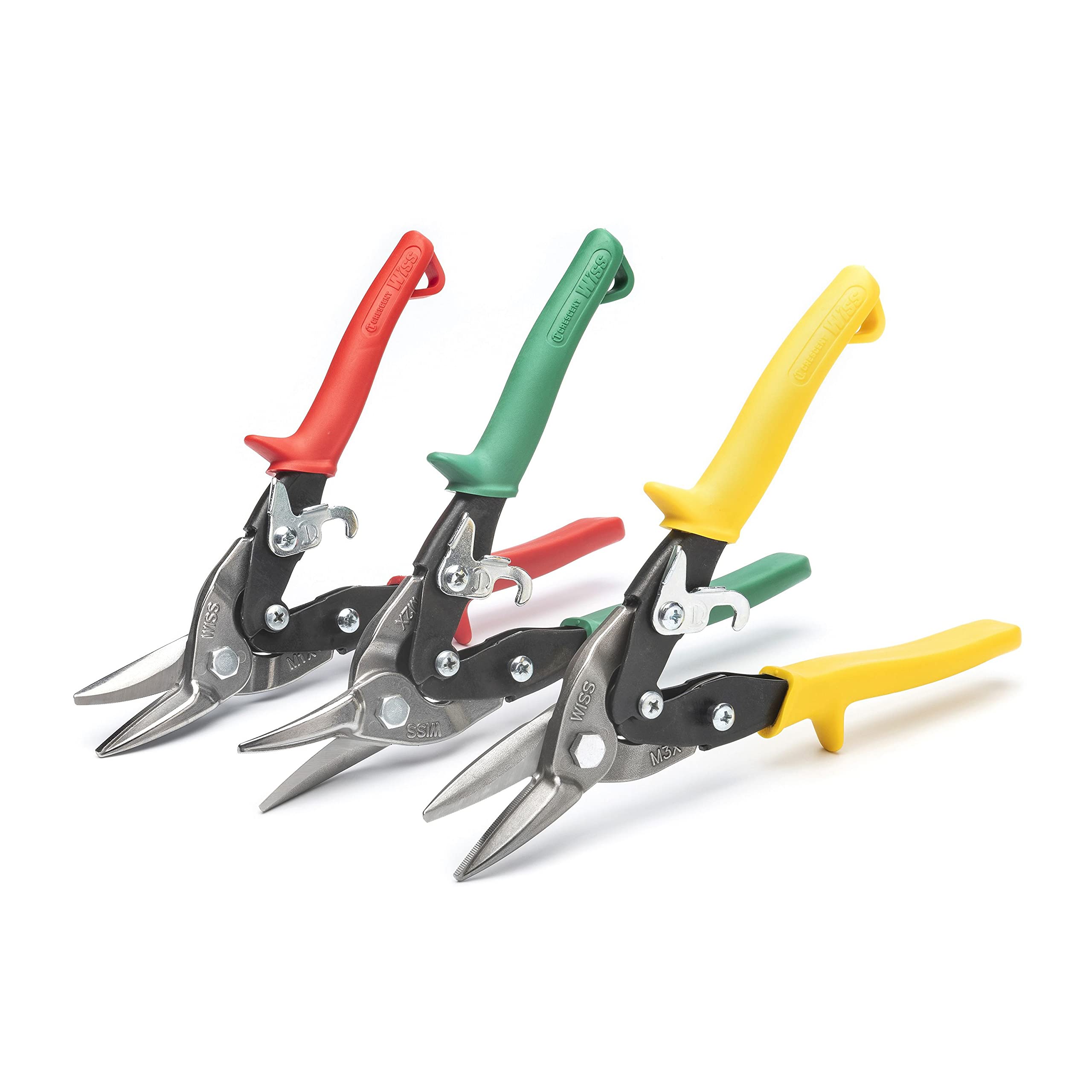 Crescent Wiss 3 Piece MetalMaster Compound Action Aviation Snip Set - M123R - Image 2