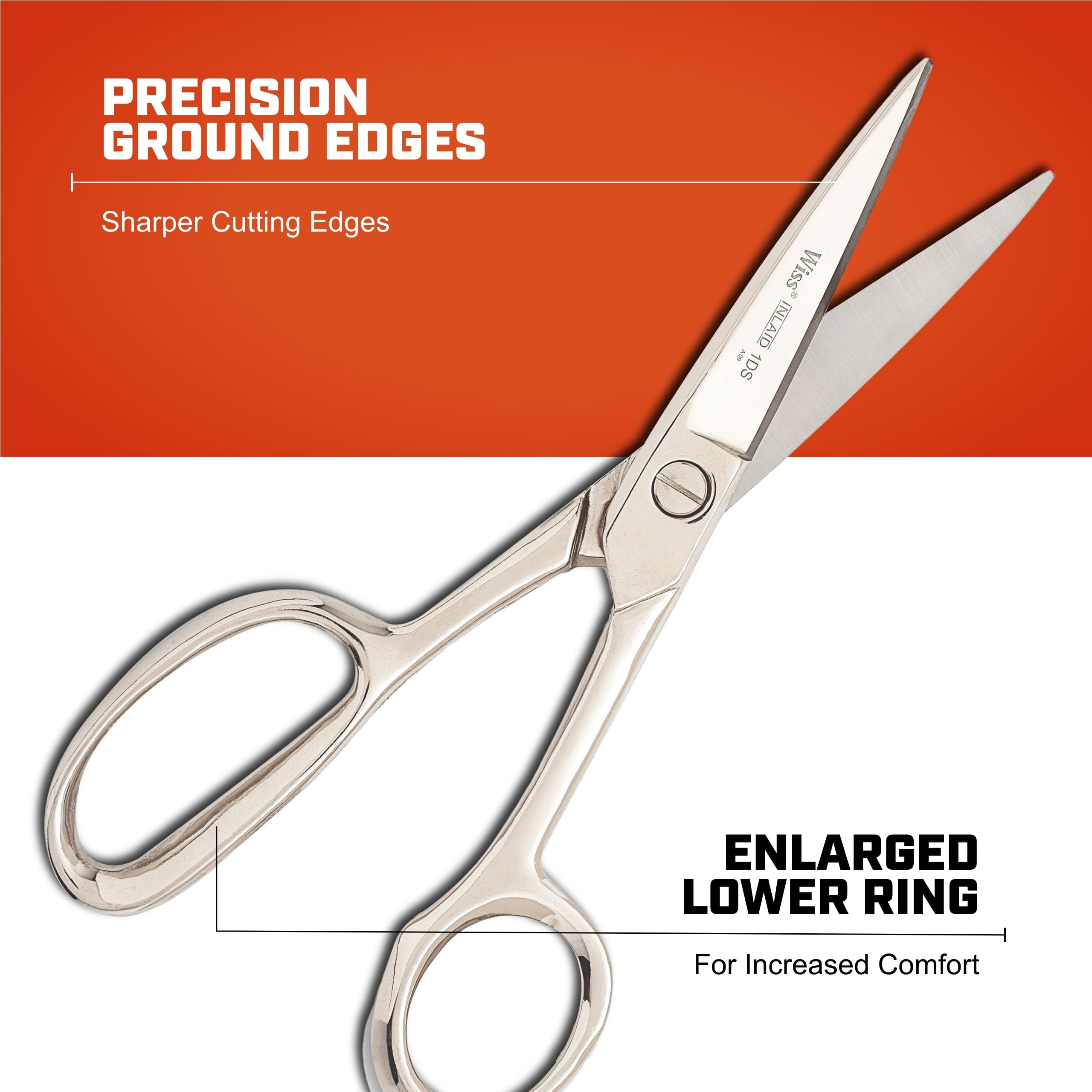 Crescent Wiss 8-1/2" Industrial Inlaid Shears - Professional Poultry Cutting Scissors - Heavy Duty Hand Tool - 1DSN - Image 3