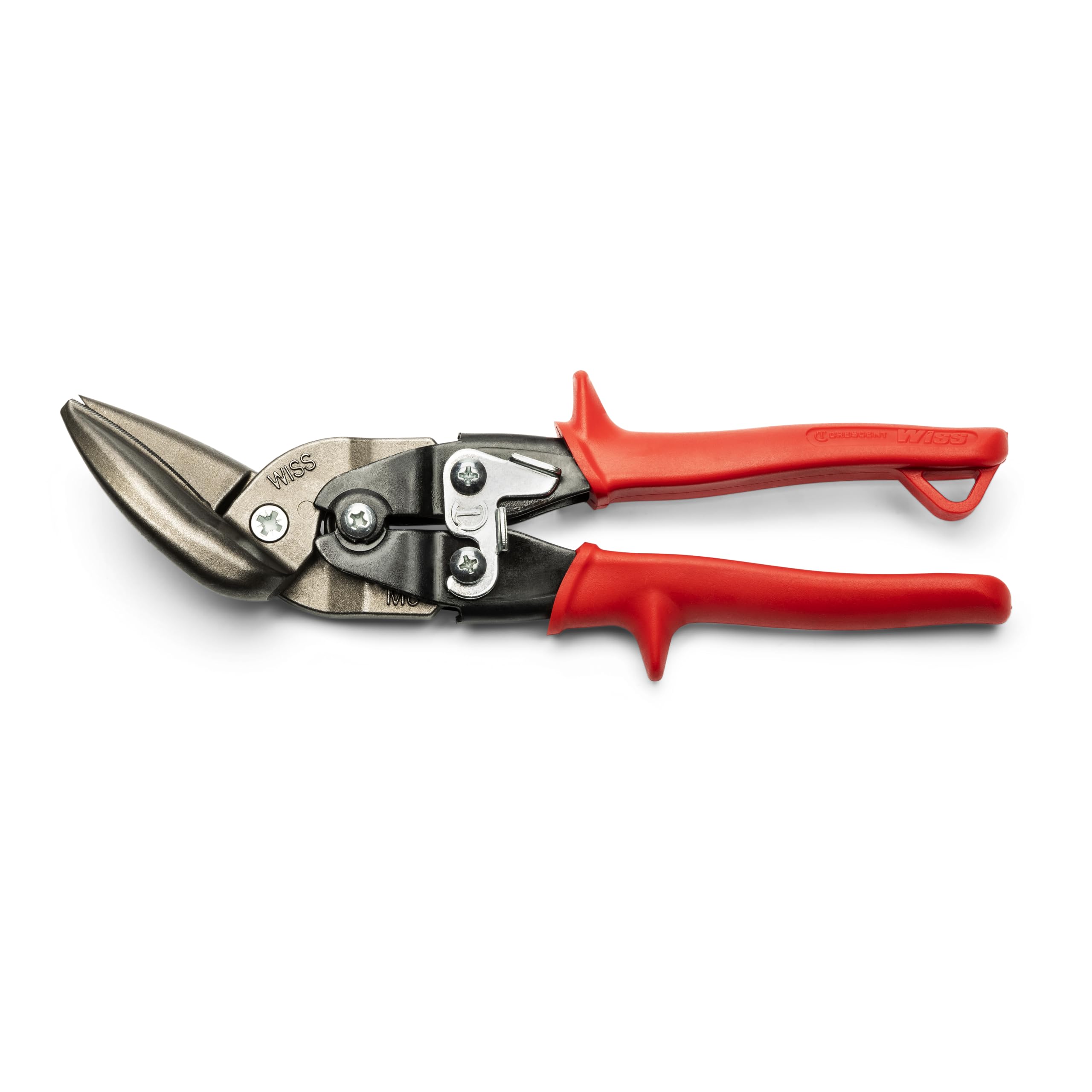 Crescent Wiss 9-1/4" Metalmaster Offset Straight and Left Cut Aviation Snips - M6R , Red - Image 2