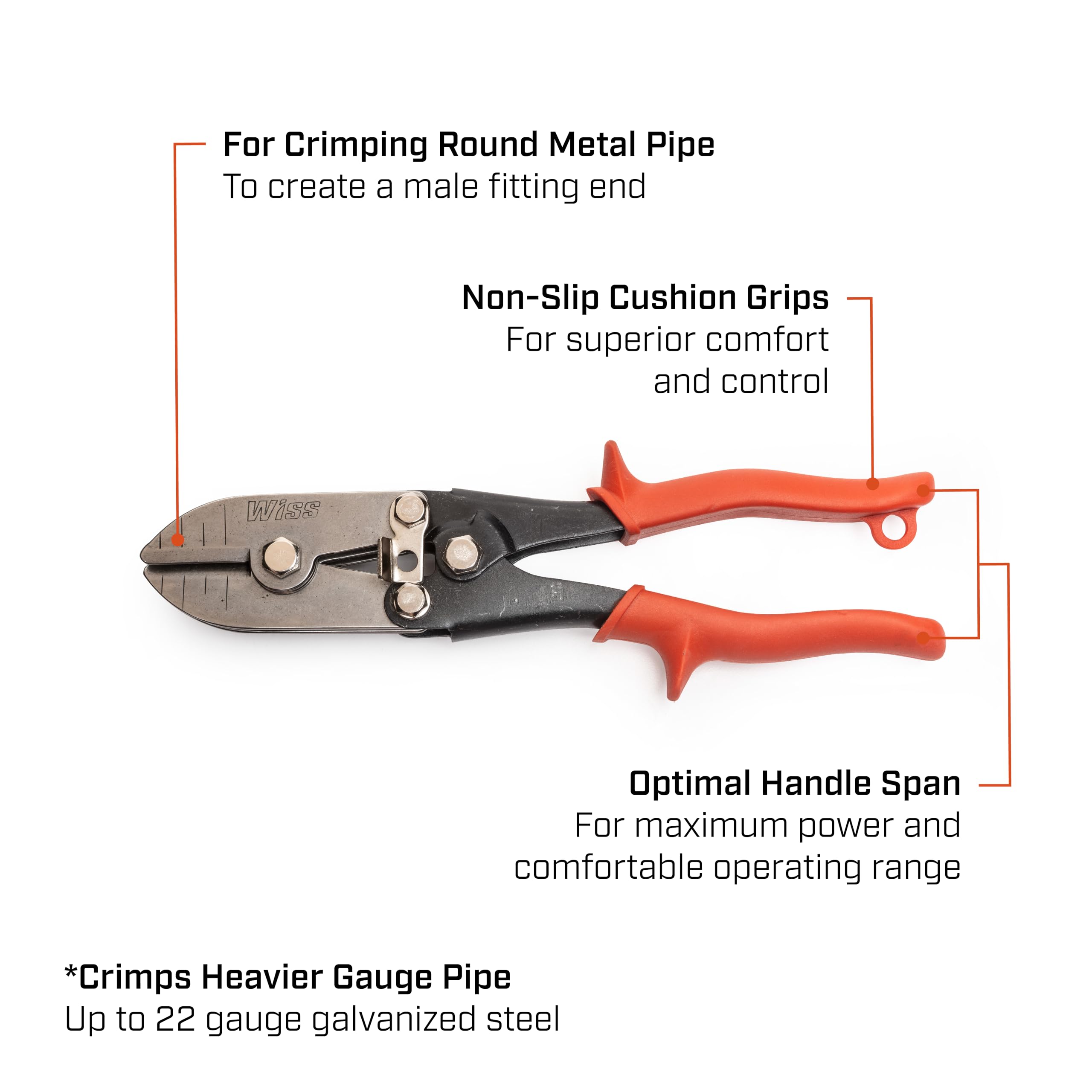 Crescent Wiss 9-3/4" 5-Blade Hand Crimper - WC5SN - Image 2