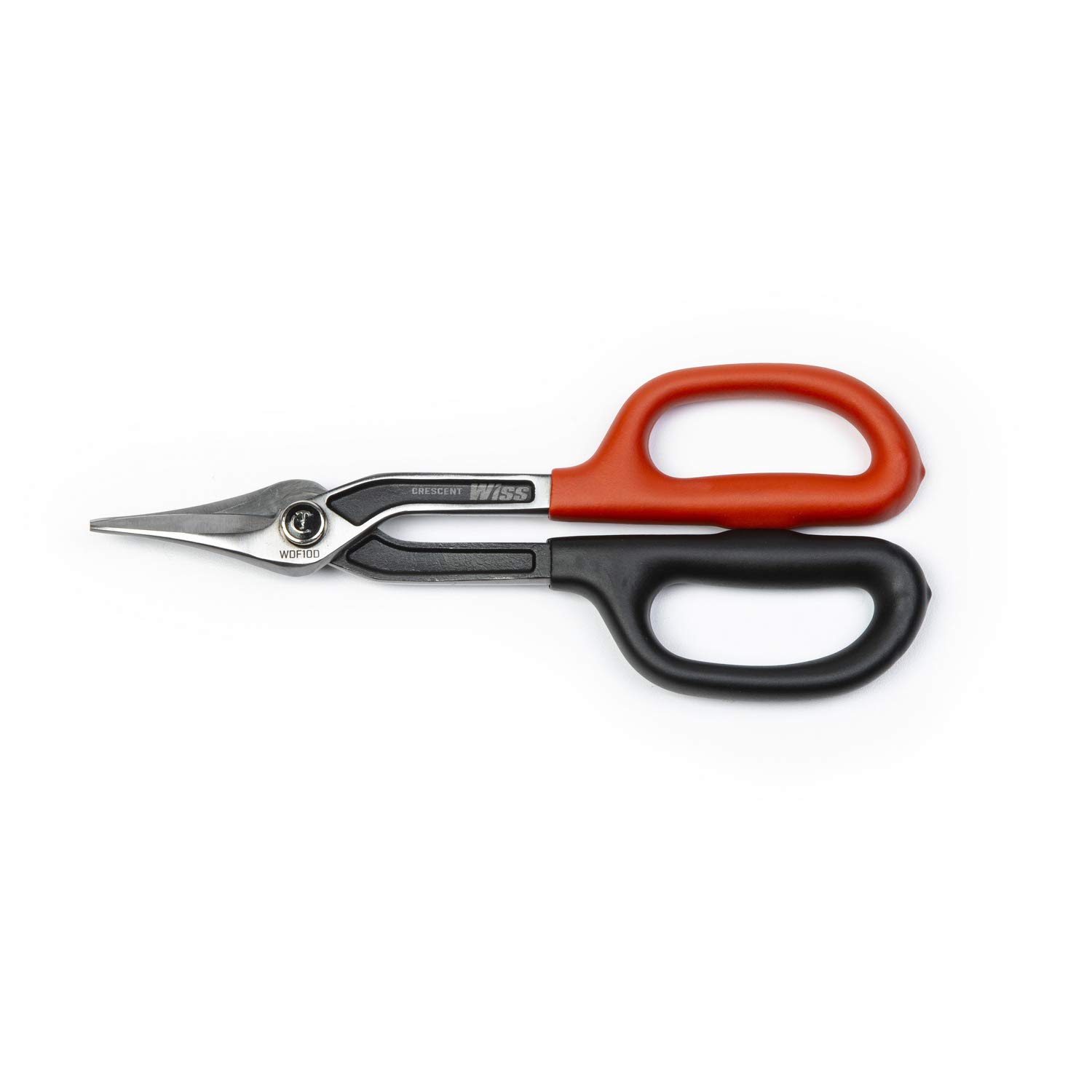 Crescent Wiss Duckbill Pattern Tinner Snips - Precision Metal Cutter with Torque Control & Ergonomic Handle - WDF10D - 10"