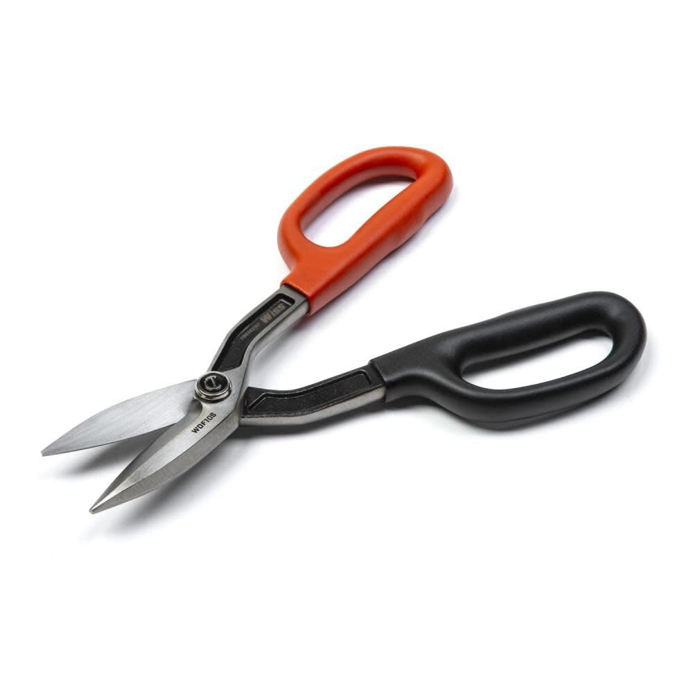 Crescent Wiss Straight Pattern Tinner Snips - Durable, Heavy-Duty Cutting Tool with Torque Control & Ergonomic Handles - WDF12S - 10" - Image 4