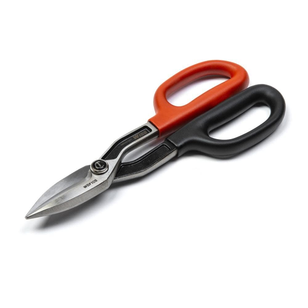 Crescent Wiss Straight Pattern Tinner Snips - Durable, Heavy-Duty Cutting Tool with Torque Control & Ergonomic Handles - WDF12S - 10" - Image 5