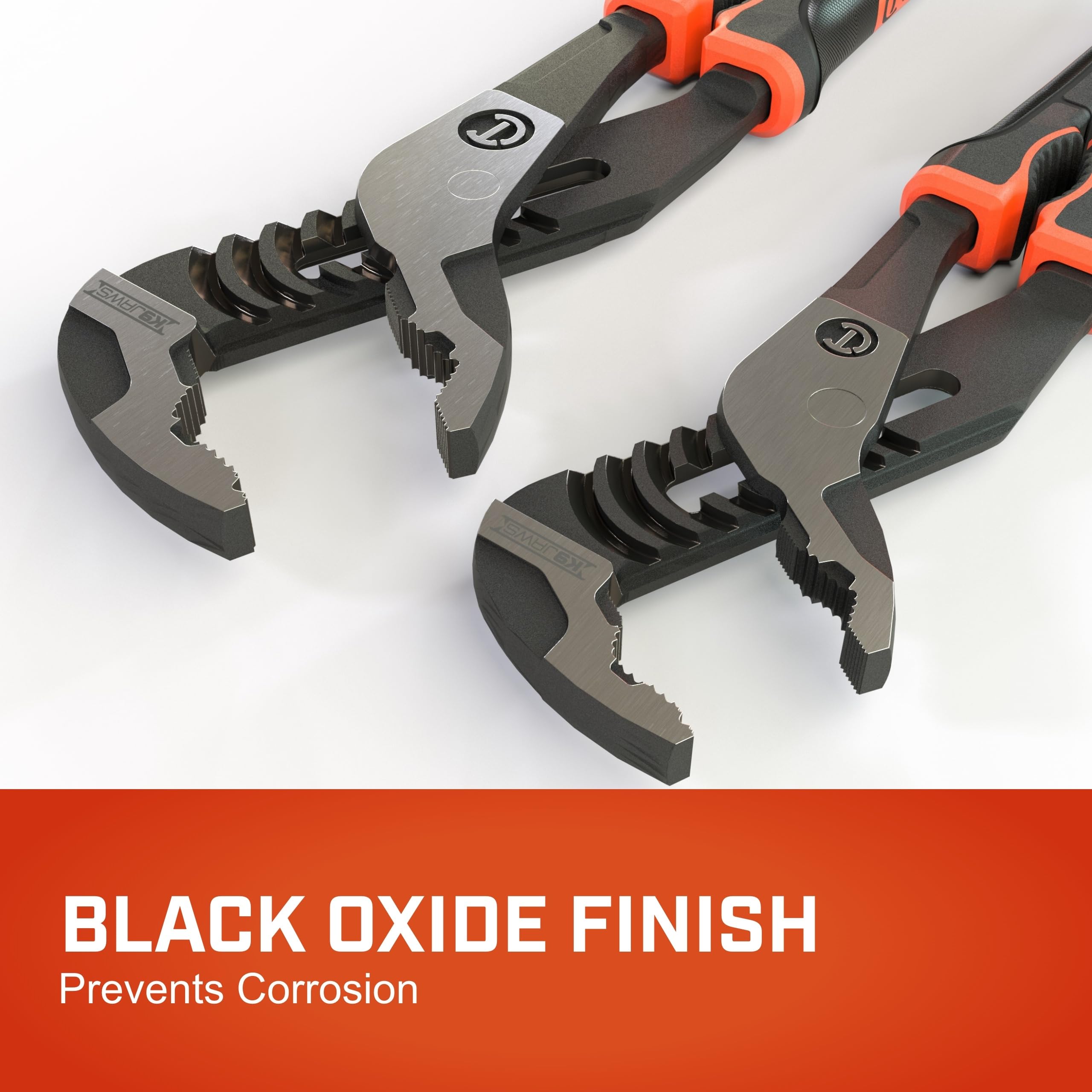 Crescent Z2 K9 V-Jaw Dual Material Tongue & Groove Plier Set - Adjustable Plier Set with 8 Jaw Positions - Premium Hand Tool Set - 2-Piece Set - RTZ2CGVSET2 - Image 2