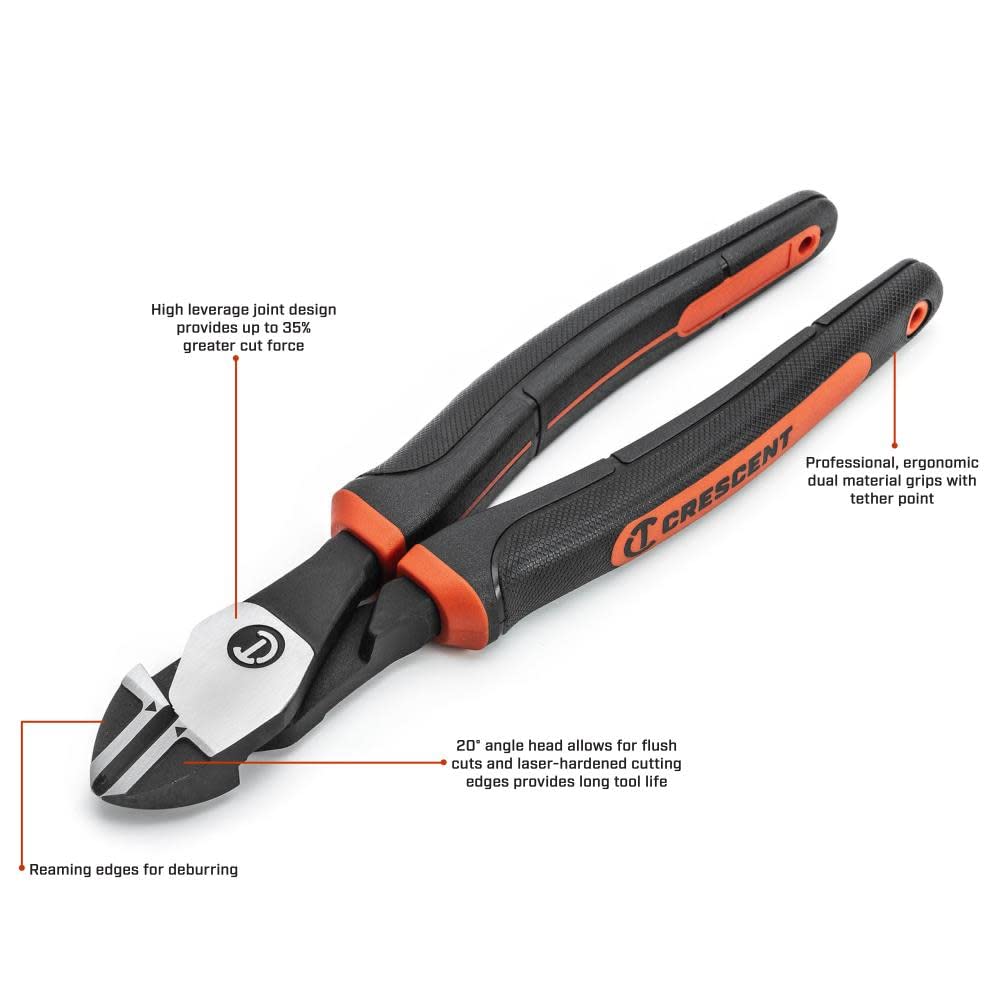 CRESCENT - Z2 Plier,6",Diagonal Cutting,Cush Grip (Z5426CG) - Image 7