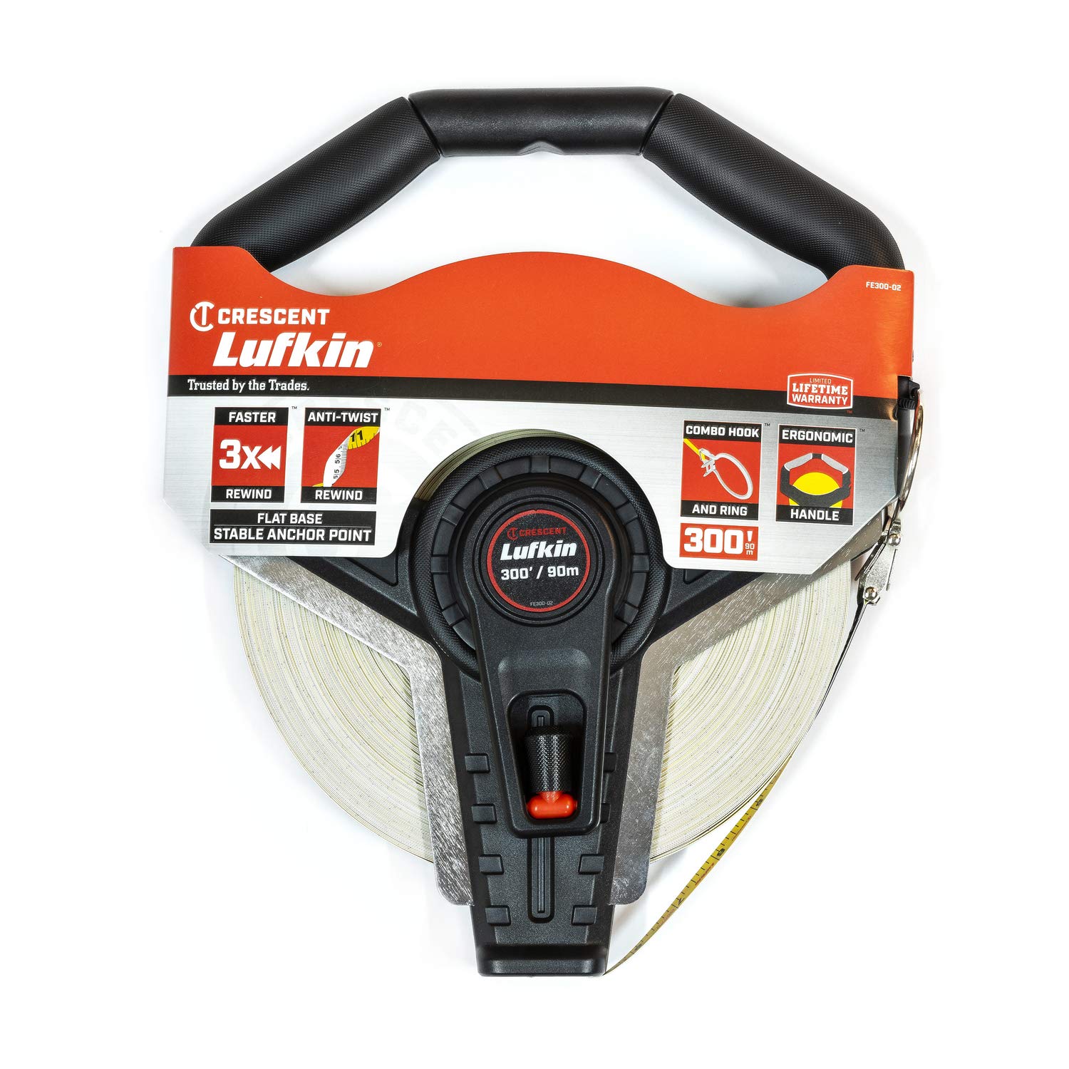 Lufkin 1/2" x 300'/90m Fiberglass Long Tape - FE300-02 - Image 9