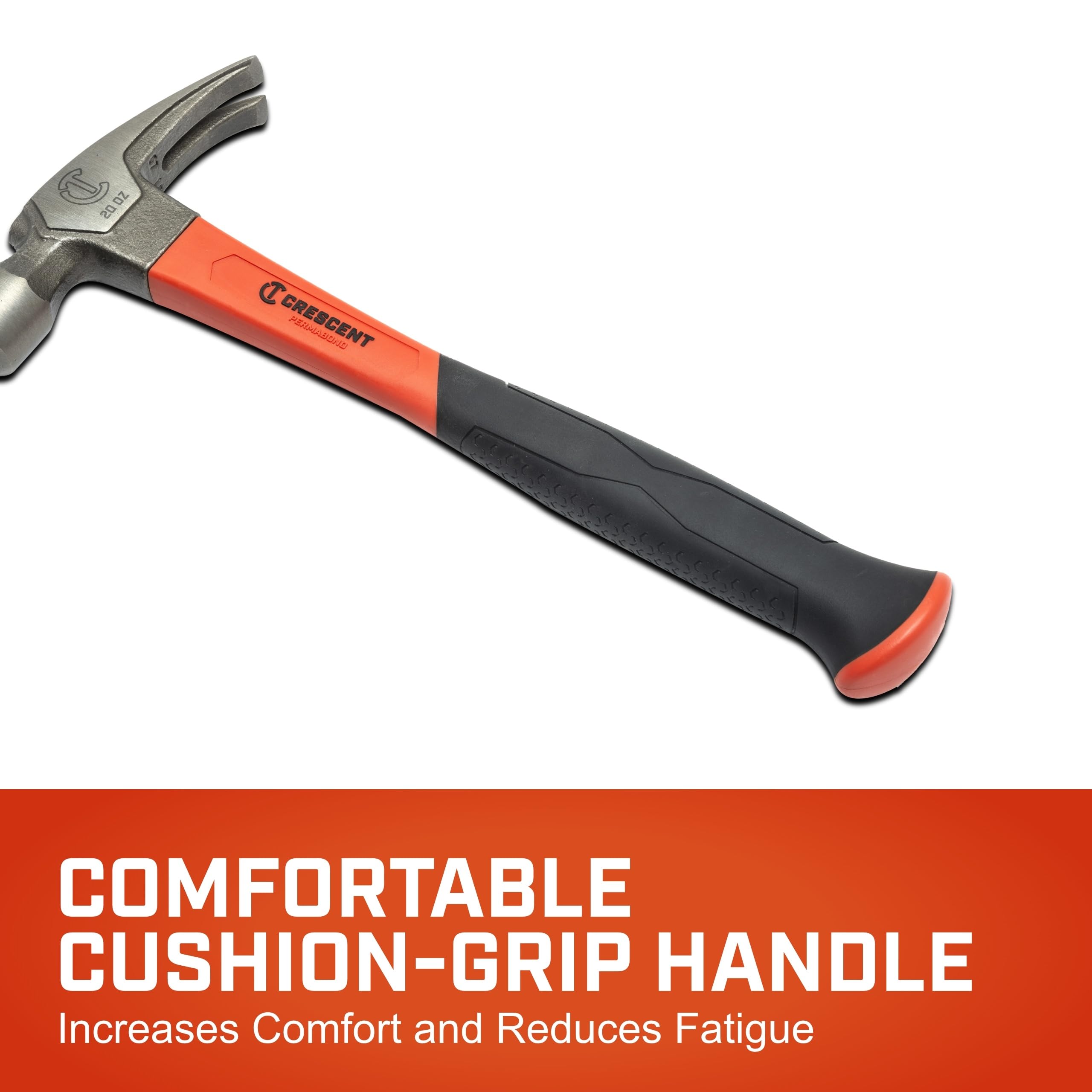 Tools Crescent - Hammer, Fiberglass, REG, RIP, 20OZ, Crescent (11418C-06) - Image 4